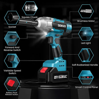 SENVII TorqueMax 650 Pro 3 in 1 ⚡ + Free Battery & Charger